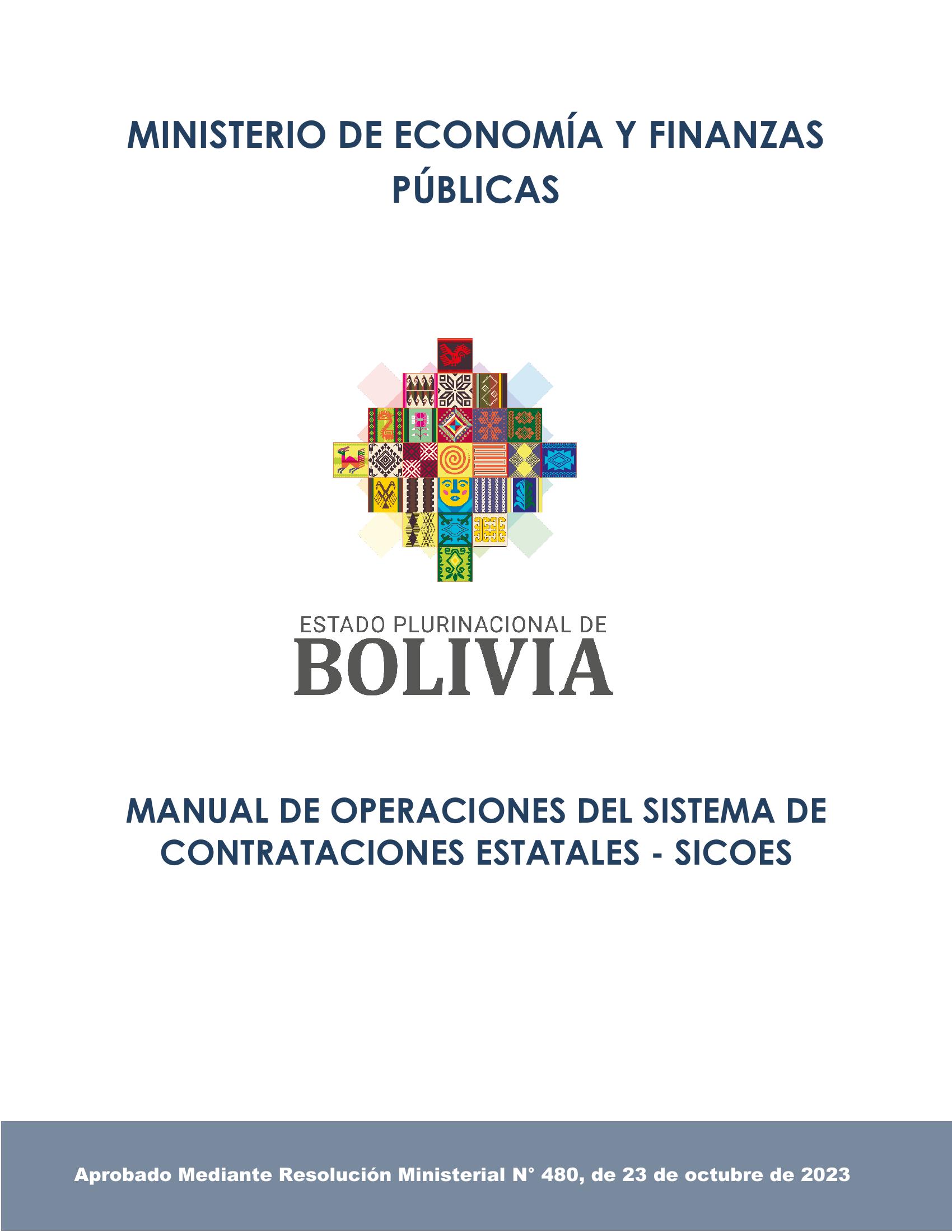 Manual De Operaciones Del SICOES